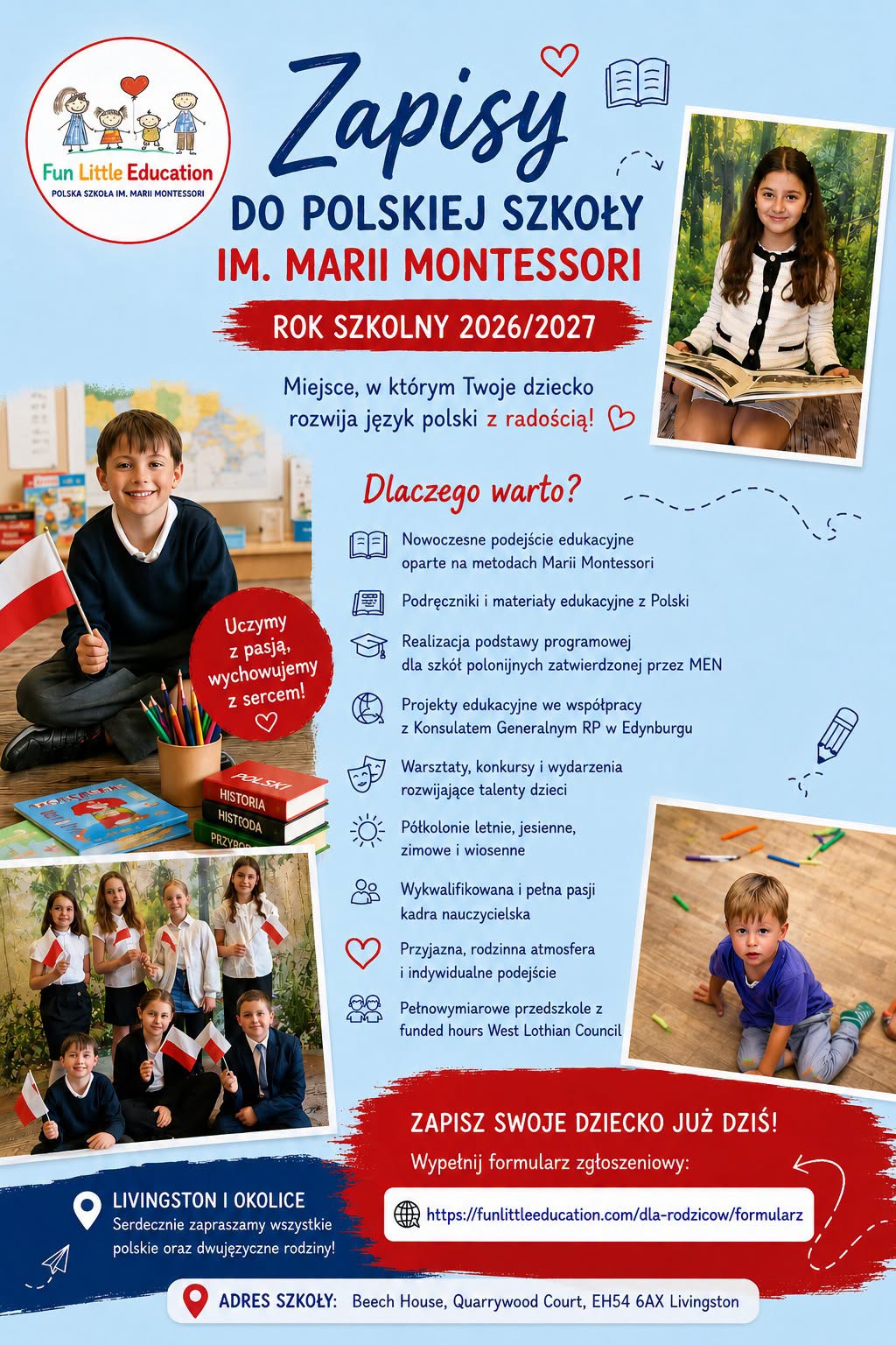 RUSZYŁY ZAPISY DO POLSKIEJ SZKOŁY IM. MARII MONTESSORI